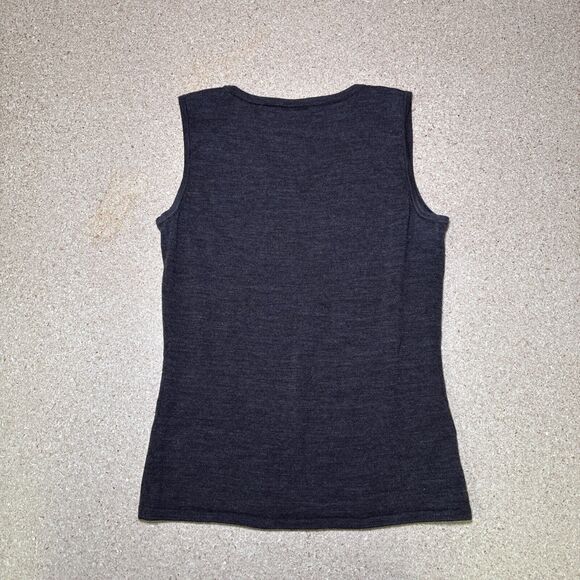 Ann Taylor Size S Wool Brown Vest Women Sweater Stylish Cut D1 - Picture 4 of 6